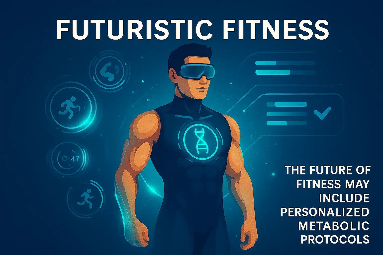 futuristic fitness technology and monitoring
