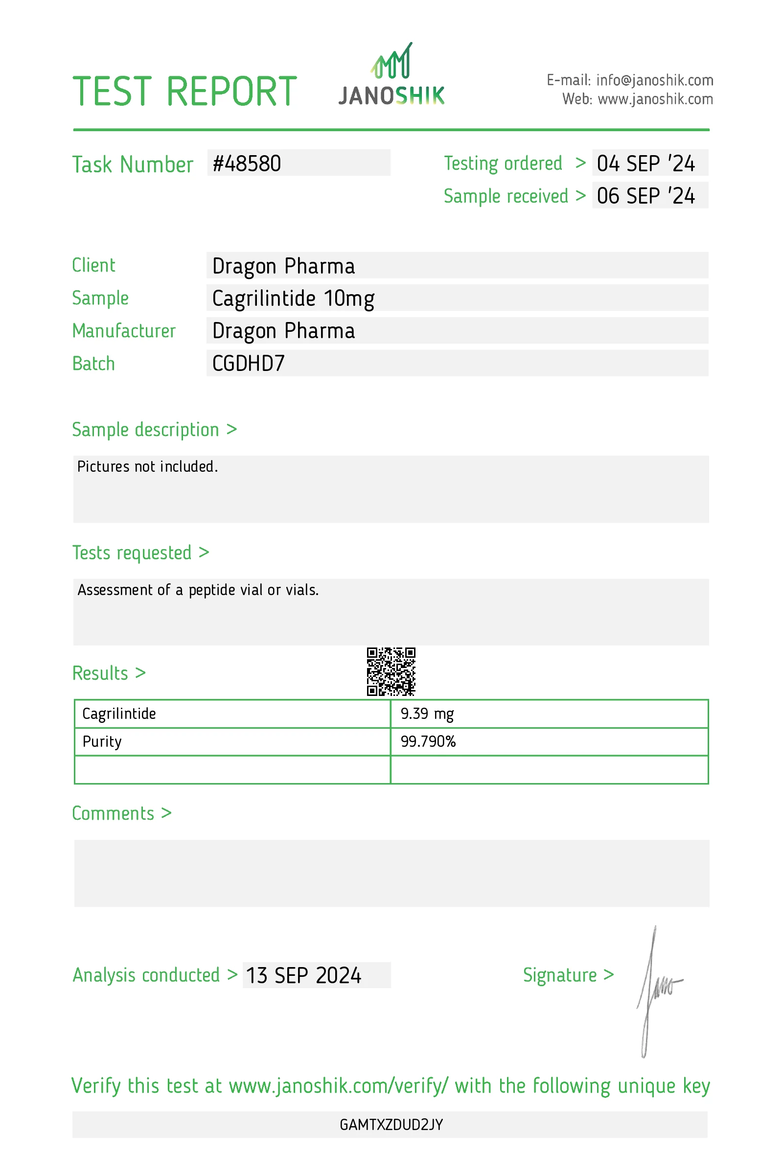 Cagrilintide Acetate 10mg