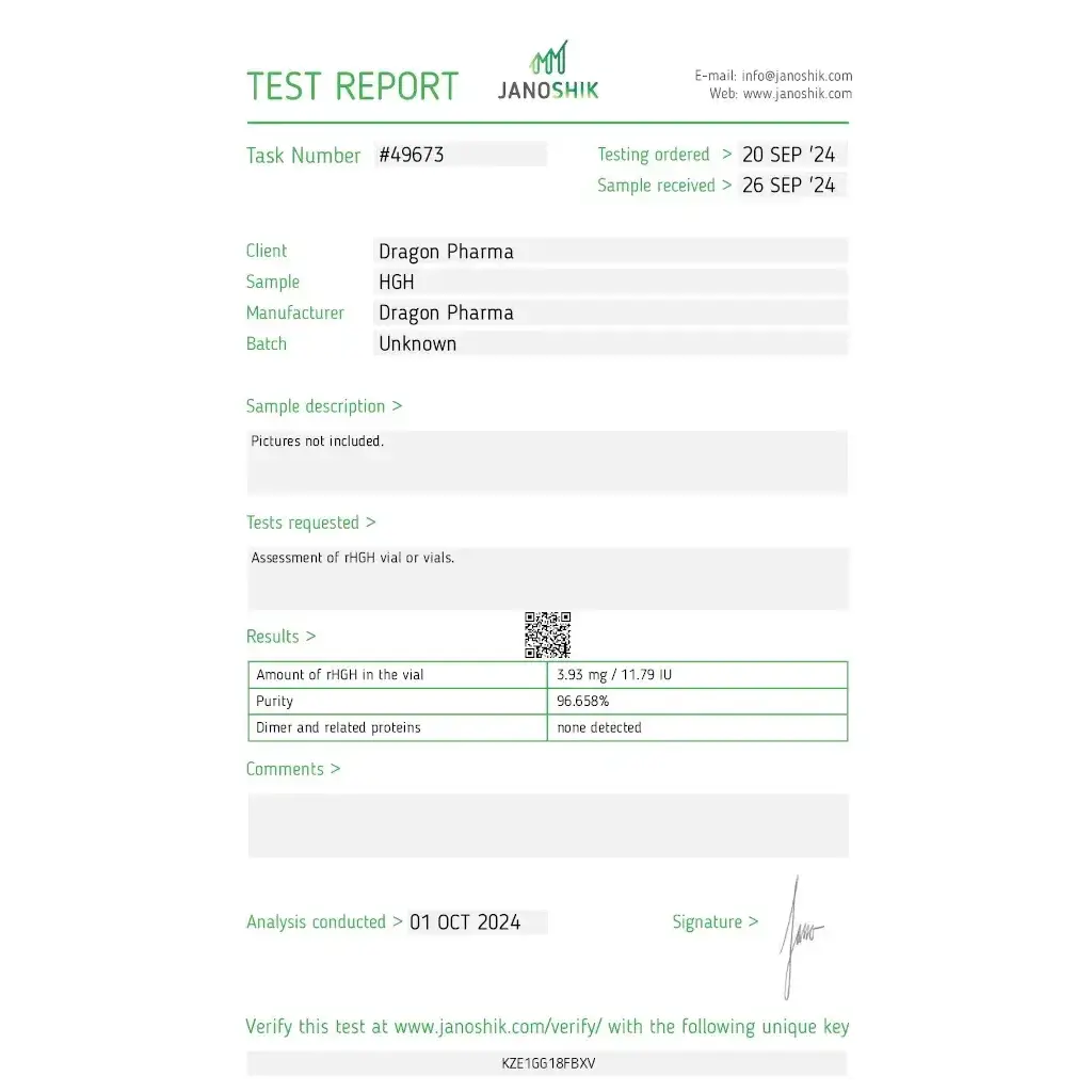 Dragontropin HGH 100 IU Dragontropin HGH 100 IU